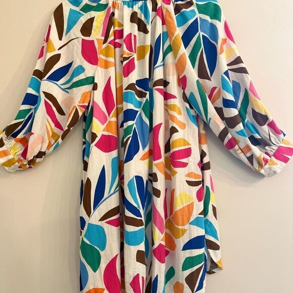 Tabitha Brown Colorful Leaf Print Dress - Picture 6 of 8